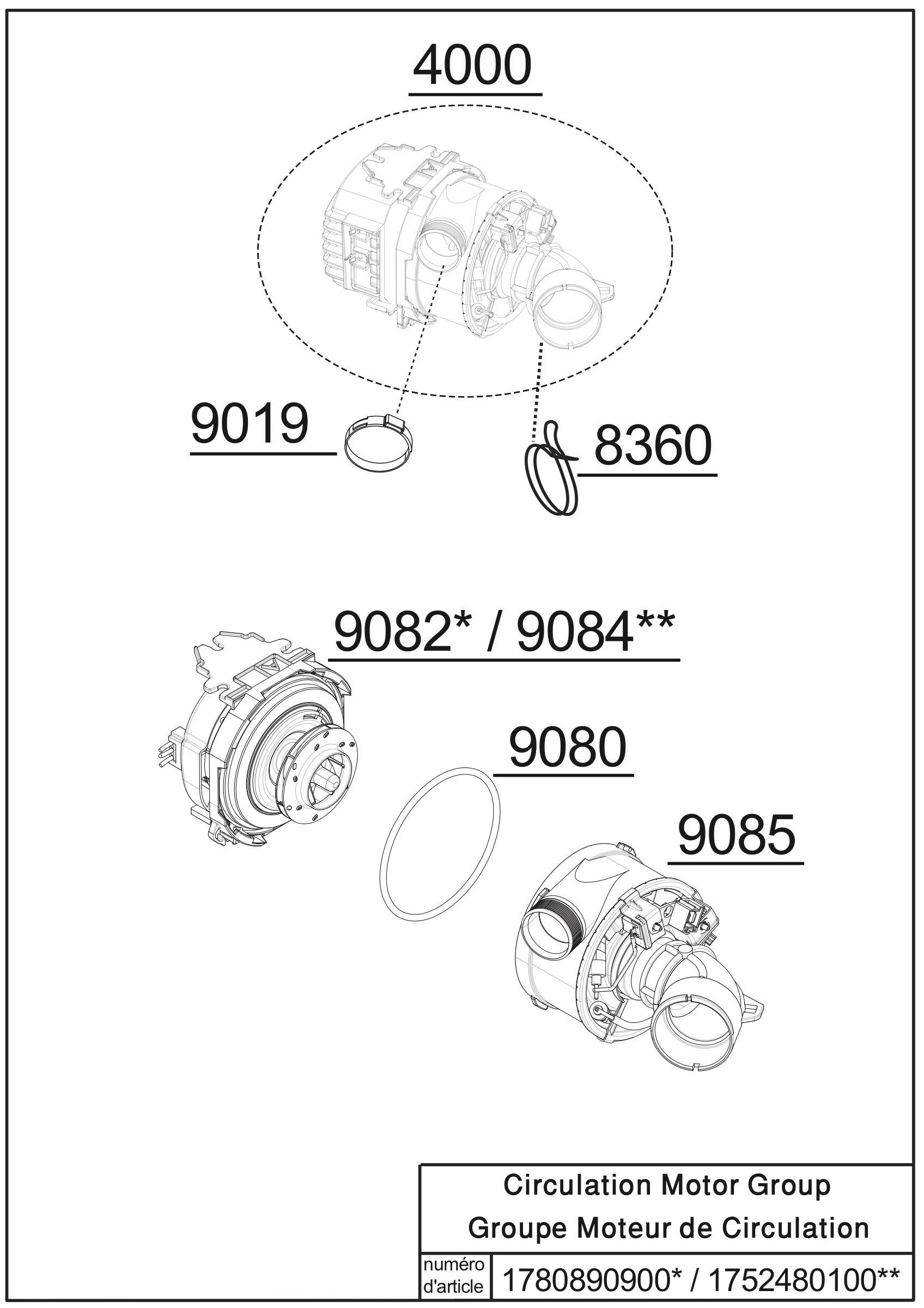 Motor Group Exploded View